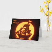 Gespenstisches Piraten-Schiff Karte (Gelbe Blume)