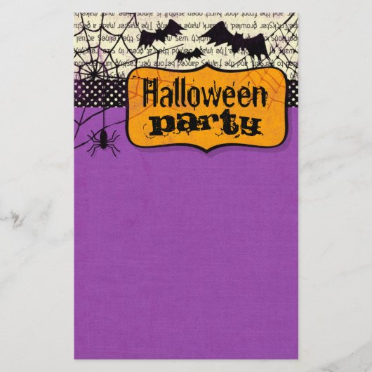 Gespenstisches Schläger-Halloween-Briefpapier Briefpapier (Vorderseite)