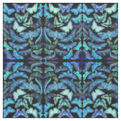 Gespenstisches Schmetterlings-Motten-blaues Stoff (Muster)
