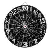 Gespenstisches Spiderweb Halloween Dartscheibe (vorne)