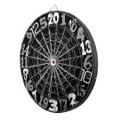 Gespenstisches Spiderweb Halloween Dartscheibe (Vorderseite rechts)