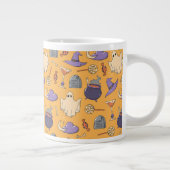Gespielte Halloween-Geister und Hexen-Muster Jumbo-Tasse (Rechts)