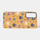 Gespielte Halloween-Geister und Hexen-Muster Samsung Galaxy Hülle (Rückseite (Horizontal))