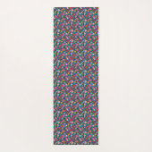 Gespielte Herzen floral Yogamatte (Rückseite)