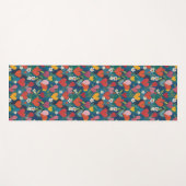 Gespielte Herzen floral Yogamatte (Vorderseite (Horizontal))