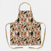 Gespielte Katzen im Hintergrund Schürze (Vorderseite)