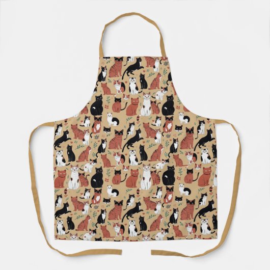 Gespielte Katzen im Hintergrund Schürze (Vorderseite)