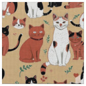 Gespielte Katzen im Hintergrund Stoff (Nahaufnahme)