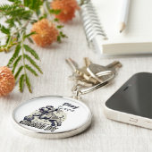 Gespielte Paws: Die fröhliche Jase des hellgrauen Schlüsselanhänger (Seite)