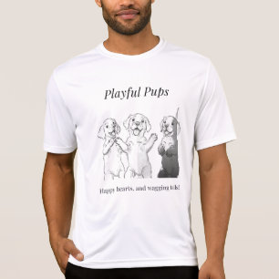 Gespielte Welpen, Herzensglücke und wütende Schwan T-Shirt