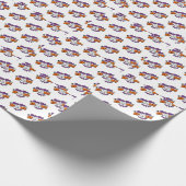 Gespitzte Halloween-Gemälde Lasst uns verwöhnt wer Geschenkpapier (Ecke)