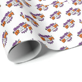 Gespitzte Halloween-Gemälde Lasst uns verwöhnt wer Geschenkpapier (Rolleneckpunkt)