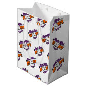 Gespitzte Halloween-Gemälde Lasst uns verwöhnt wer Mittlere Geschenktüte (Vorderseite Schrägansicht)