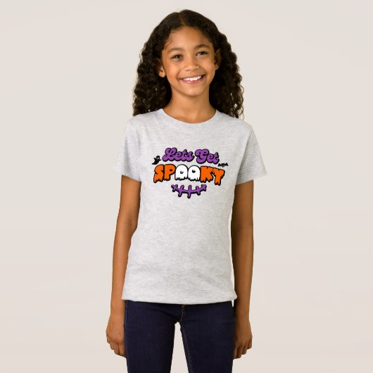 Gespitzte Halloween-Gemälde Lasst uns verwöhnt wer T-Shirt (Vorne ganz)