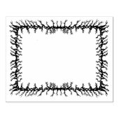 Gespitzter Rahmen aus gegrillten Zweigen für Handw Gummistempel (Prägung)