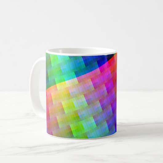 gesponnene Farben Kaffeetasse (Vorderseite Links)