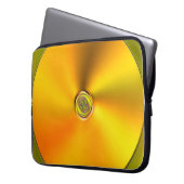 Gesponnene Goldfarblaptop-Hülse Laptopschutzhülle (Vorderseite Links)