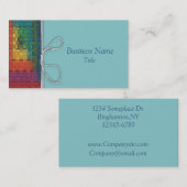 Gesponnene Regenbogen-Visitenkarte Visitenkarte (Vorne/Hinten)