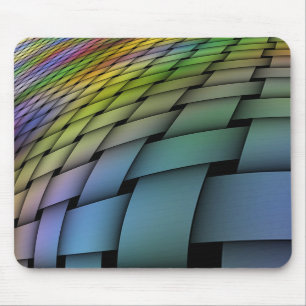 Gesponnener verworfener Regenbogen Mousepad