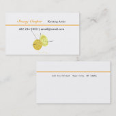 Gesponnenes Garn-Kunst-Handwerk, das Künstler Visitenkarte (Vorne/Hinten)