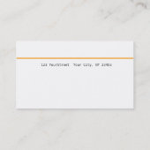 Gesponnenes Garn-Kunst-Handwerk, das Künstler Visitenkarte (Rückseite)