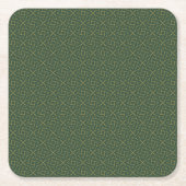 Gesponnenes keltisches Knoten-Muster Rechteckiger Pappuntersetzer (Vorderseite)