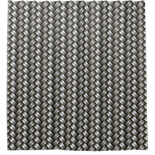 Gesponnenes Metallmuster Duschvorhang (Vorderseite)