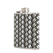 Gesponnenes Metallmuster Flachmann (Links)