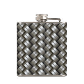 Gesponnenes Metallmuster Flachmann (Rückseite)