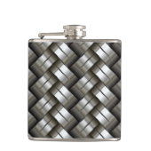 Gesponnenes Metallmuster Flachmann (Vorderseite)