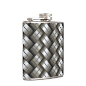 Gesponnenes Metallmuster Flachmann (Rechts)