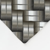 Gesponnenes Metallmuster Fleecedecke (Ecke)