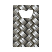 Gesponnenes Metallmuster Geldbeutel Flaschenöffner (Rückseite)