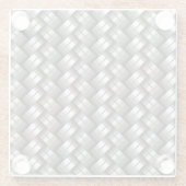 Gesponnenes Metallmuster Glasuntersetzer (Rückseite)