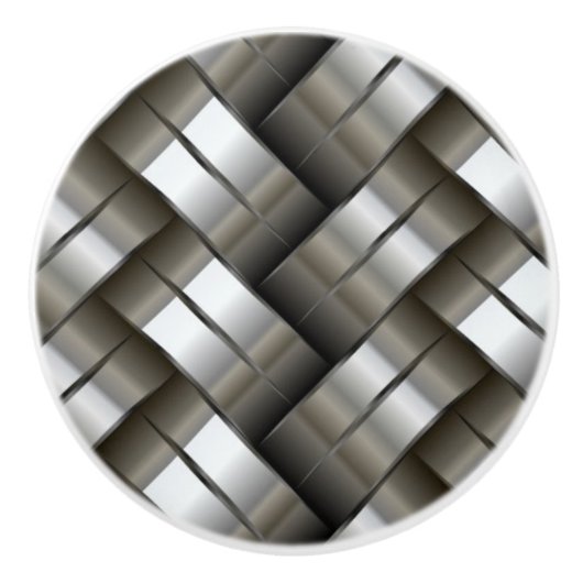 Gesponnenes Metallmuster Keramikknauf (Vorderseite)