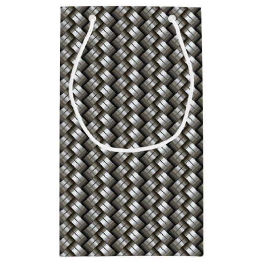 Gesponnenes Metallmuster Kleine Geschenktüte (Rückseite)