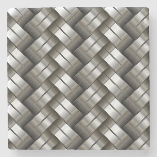 Gesponnenes Metallmuster Steinuntersetzer (Vorderseite)