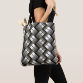 Gesponnenes Metallmuster Tasche (Von Nahem)