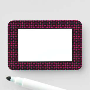 Gesponnenes Muster auf schwarzem kundengerechtem Namensschild