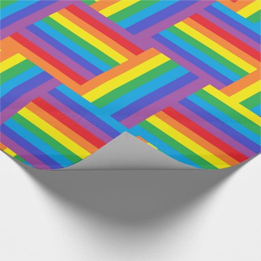 Gesponnenes Regenbogen-Packpapier Geschenkpapier (Ecke)
