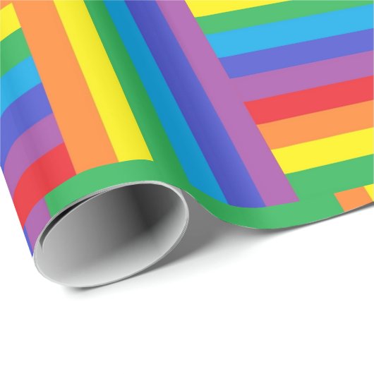 Gesponnenes Regenbogen-Packpapier Geschenkpapier (Rolleneckpunkt)