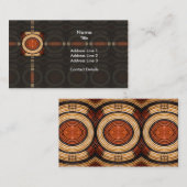 Gesponnenes Trivet Muster Visitenkarte (Vorne/Hinten)