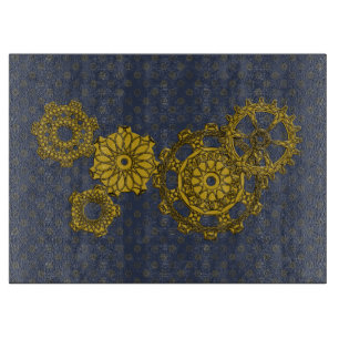 Gesponnenes Uhrwerk-Glasschneiden-Brett Schneidebrett