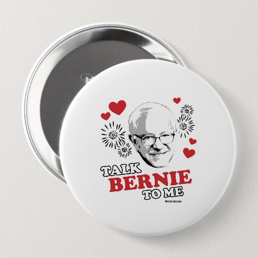 Gespräch Bernie zu mir Button (Vorne & Hinten)