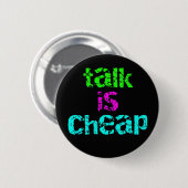 Gespräch ist billig button (Vorne & Hinten)