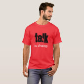 "Gespräch ist billiger" T - Shirt (Vorne ganz)