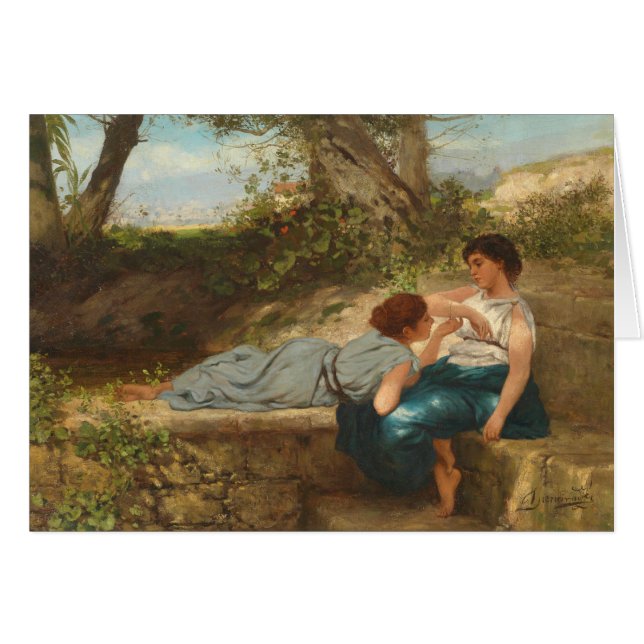 Gespräch - Kunst-Karte (Vorderseite (Horizontal))