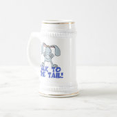 Gespräch mit dem Schwanz Bunny Rabbit Bierglas (Vorderseite Links)