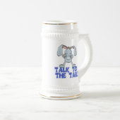 Gespräch mit dem Schwanz Bunny Rabbit Bierglas (VorderseiteRechts)