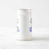 Gespräch mit dem Schwanz Bunny Rabbit Bierglas (Mittel)